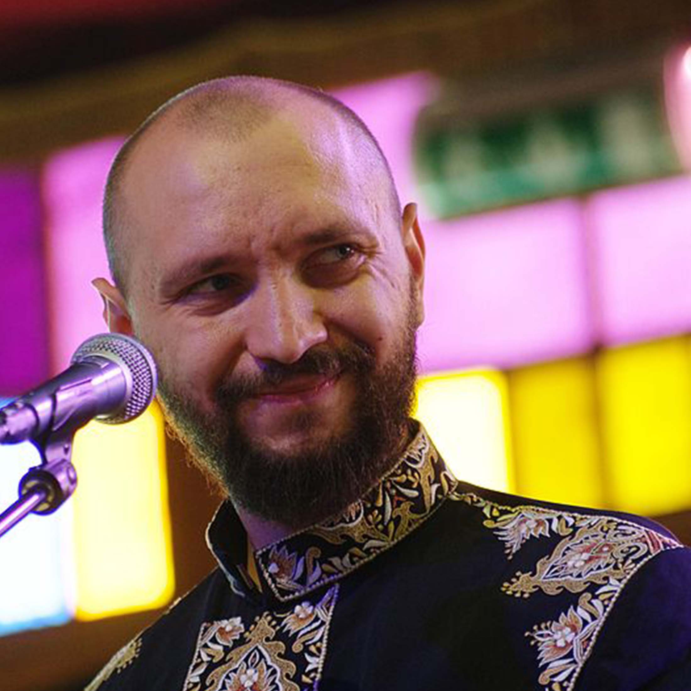 Marko Halanevych Porträt von Marko Halanevych, Mitglied der Band DakhaBrakha